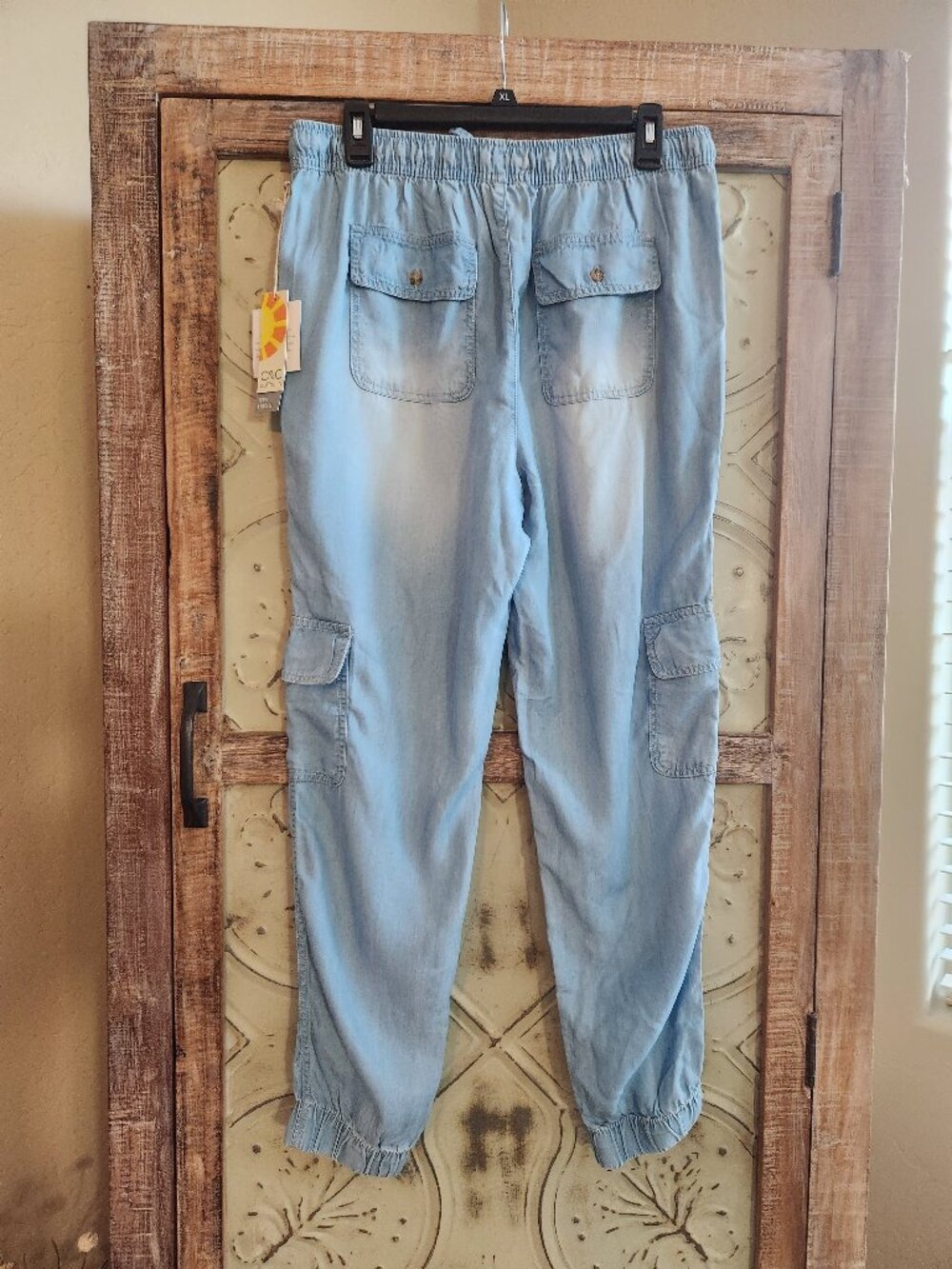 *NWT* C&C CALIFORNIA Chambray Pull On Jogger Cargo Pants | Large - Picture 7 of 8